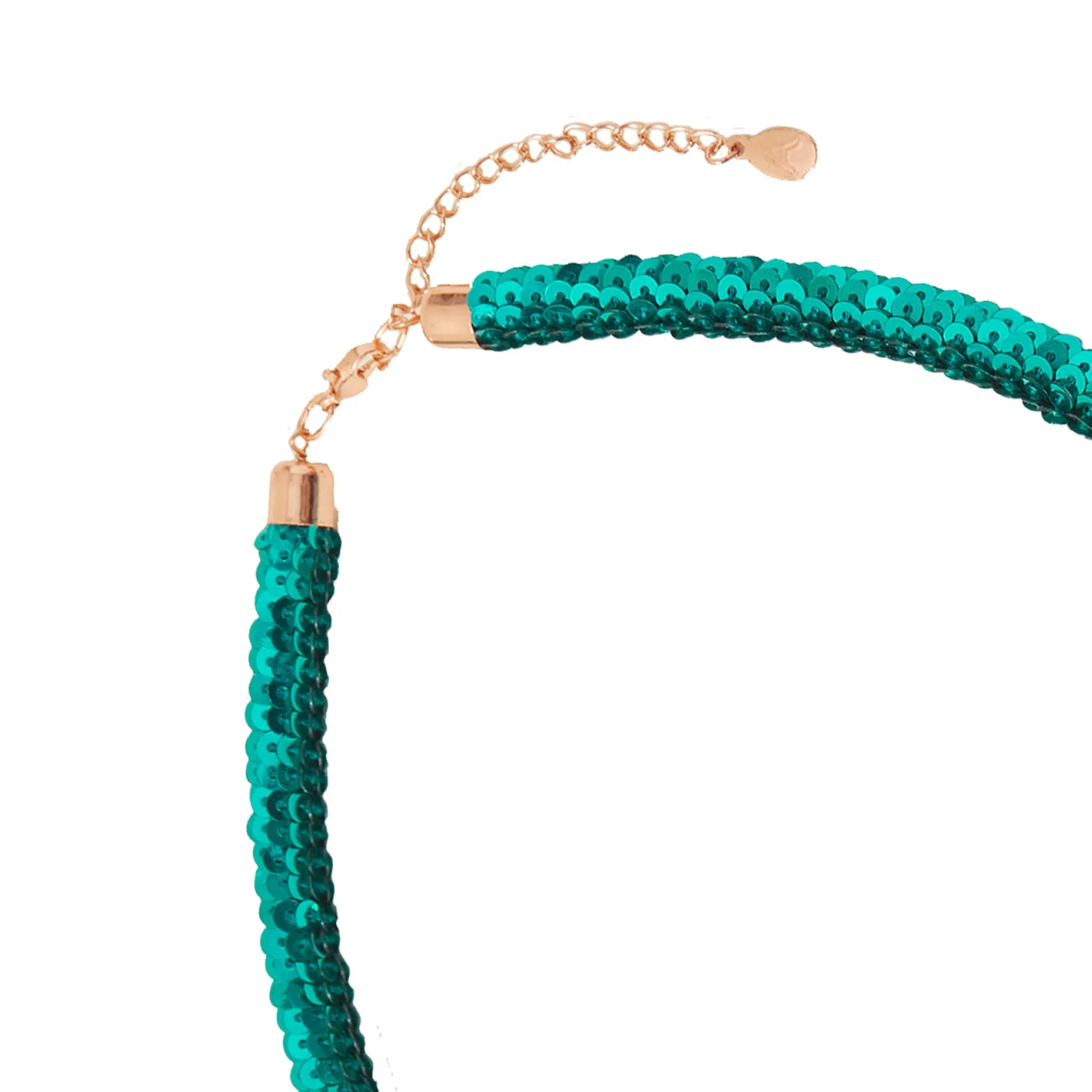 Accessorize London Women's Disco Sequin Tube Collar Necklace