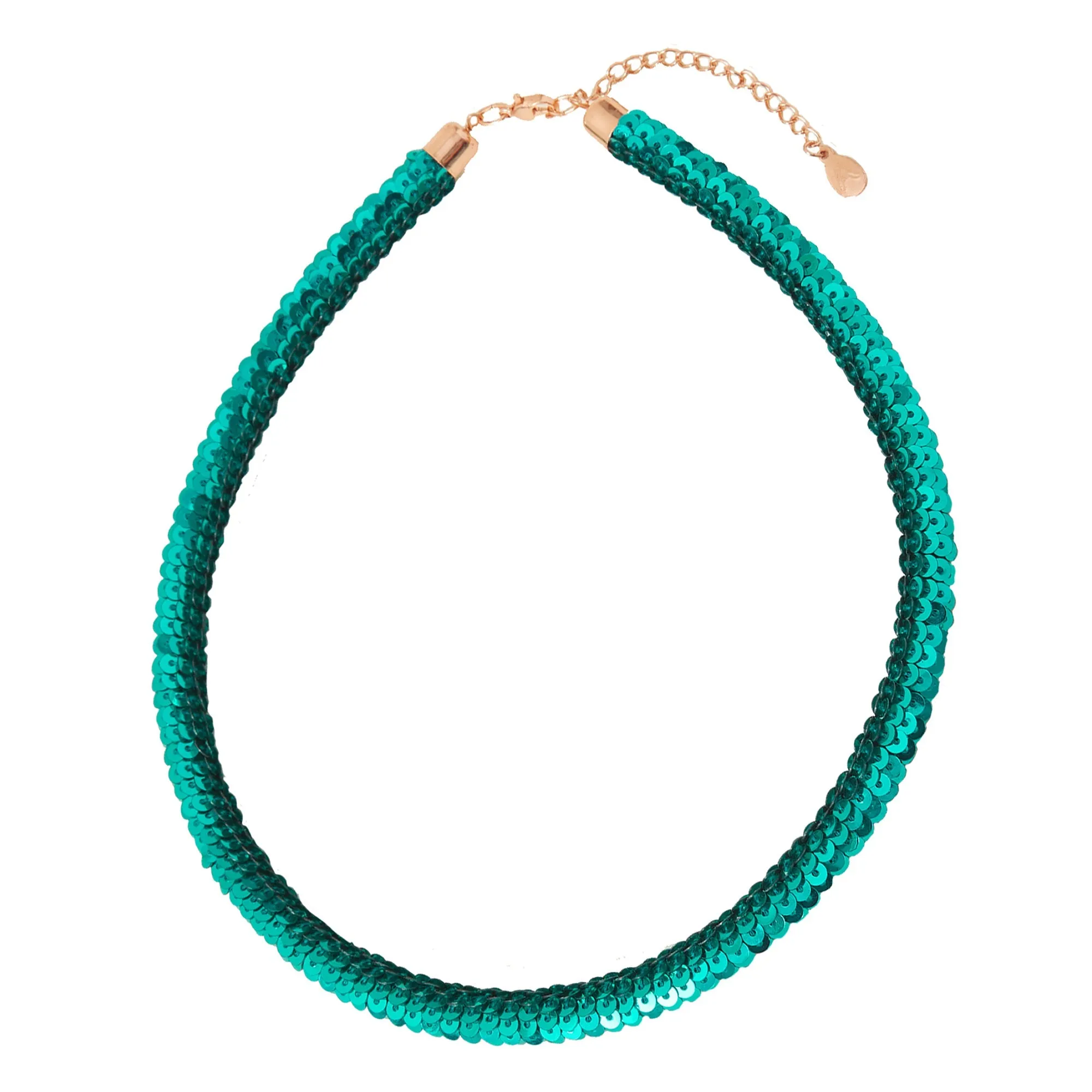 Accessorize London Women's Disco Sequin Tube Collar Necklace
