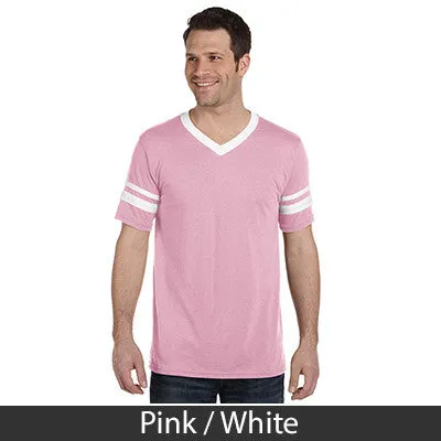 Alpha Epsilon Pi V-Neck Jersey with Striped Sleeves - 360 - TWILL