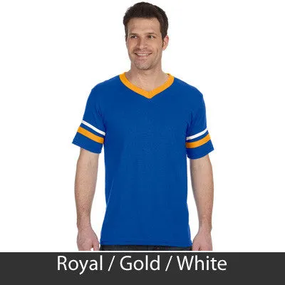 Alpha Epsilon Pi V-Neck Jersey with Striped Sleeves - 360 - TWILL