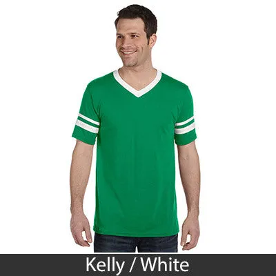 Alpha Epsilon Pi V-Neck Jersey with Striped Sleeves - 360 - TWILL