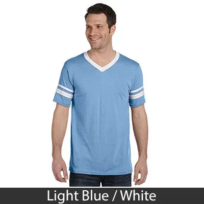 Alpha Epsilon Pi V-Neck Jersey with Striped Sleeves - 360 - TWILL