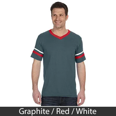 Alpha Epsilon Pi V-Neck Jersey with Striped Sleeves - 360 - TWILL
