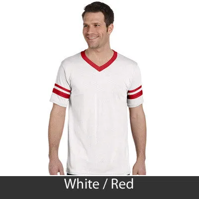 Alpha Epsilon Pi V-Neck Jersey with Striped Sleeves - 360 - TWILL