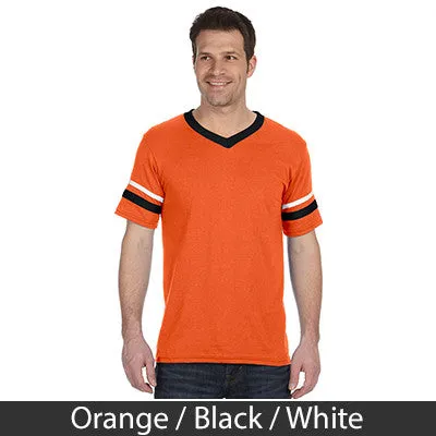 Alpha Epsilon Pi V-Neck Jersey with Striped Sleeves - 360 - TWILL