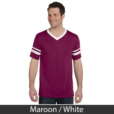 Alpha Epsilon Pi V-Neck Jersey with Striped Sleeves - 360 - TWILL