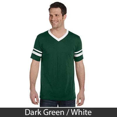 Alpha Epsilon Pi V-Neck Jersey with Striped Sleeves - 360 - TWILL
