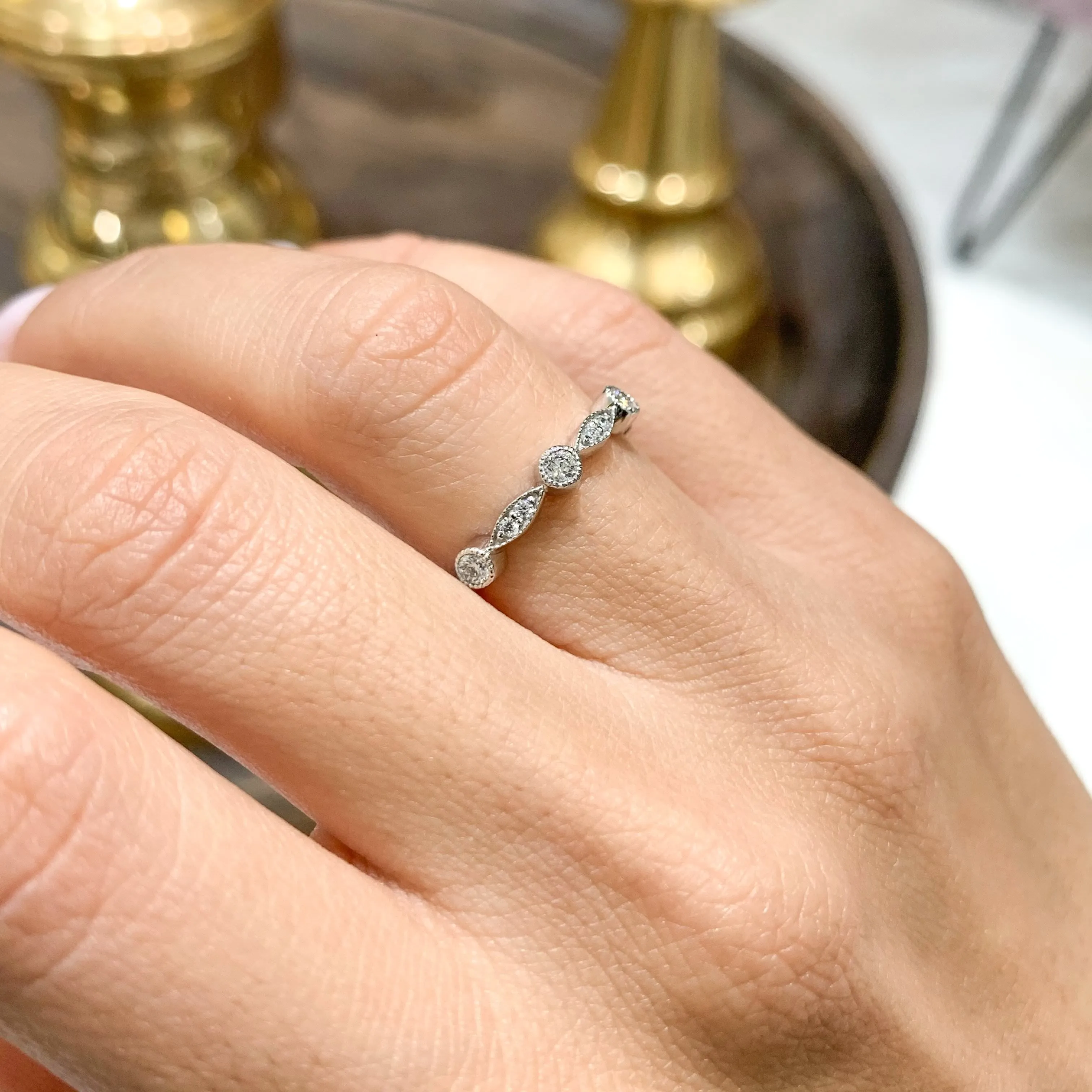 Amelia Eternity Wedding Ring   (0.5 Carat) -14K White Gold