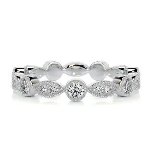 Amelia Eternity Wedding Ring   (0.5 Carat) -14K White Gold