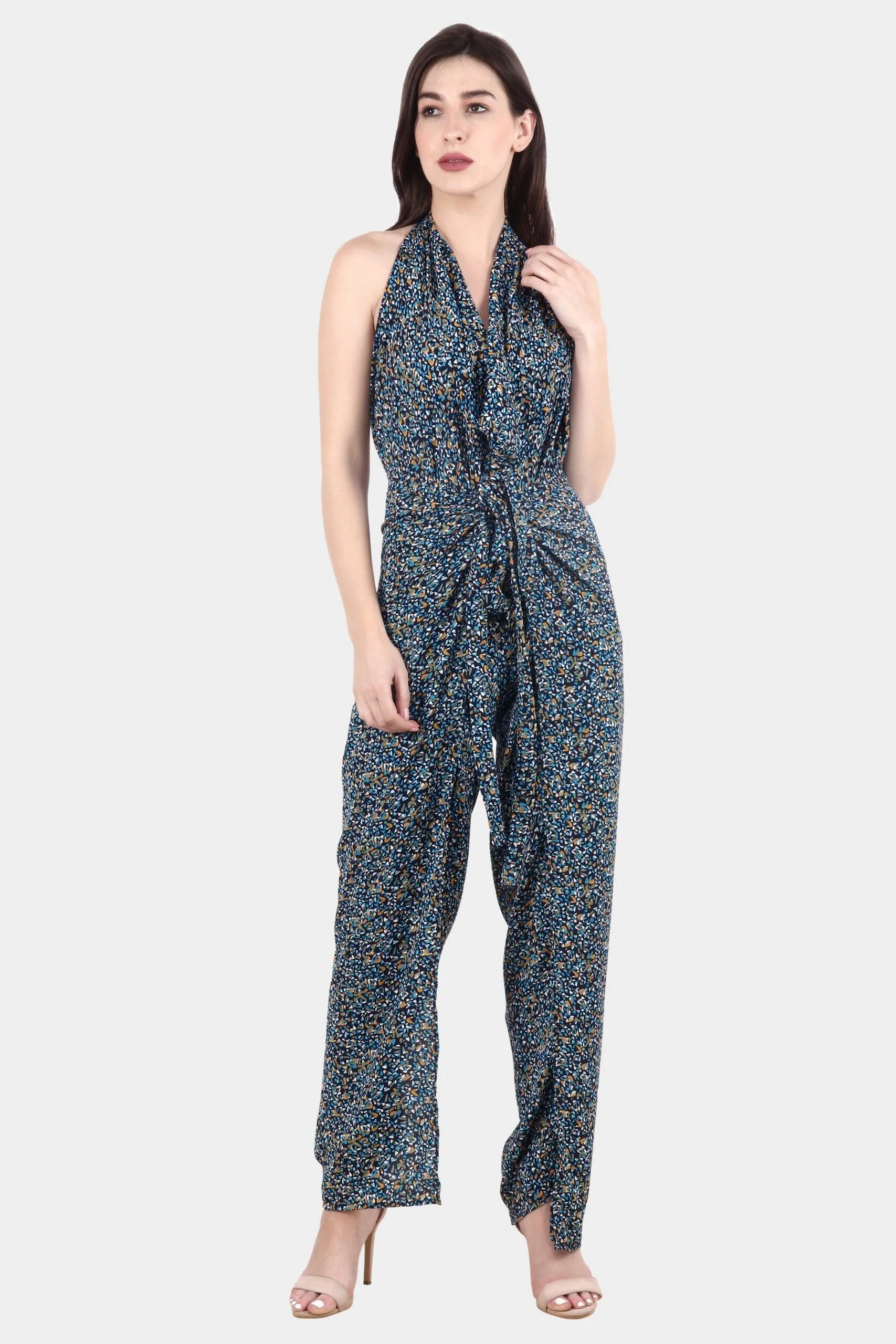 Blue Chips Printed Multiwear Jumpsuit/Pant