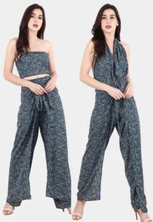 Blue Chips Printed Multiwear Jumpsuit/Pant