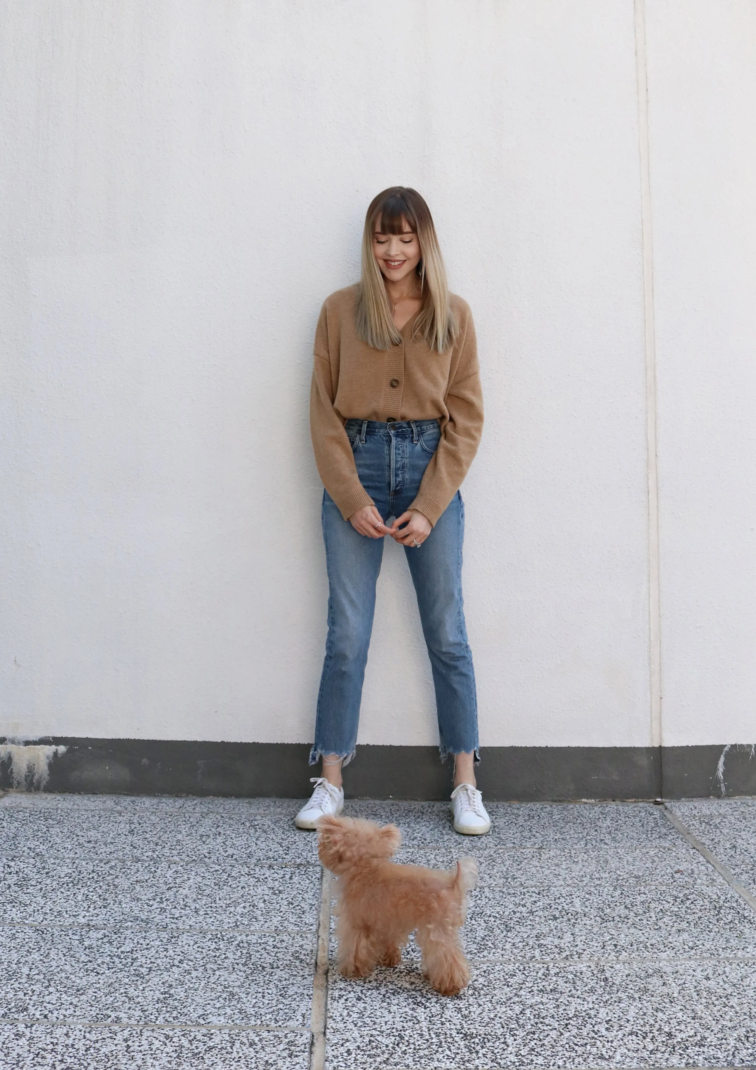 Camel Button Up Cardigan