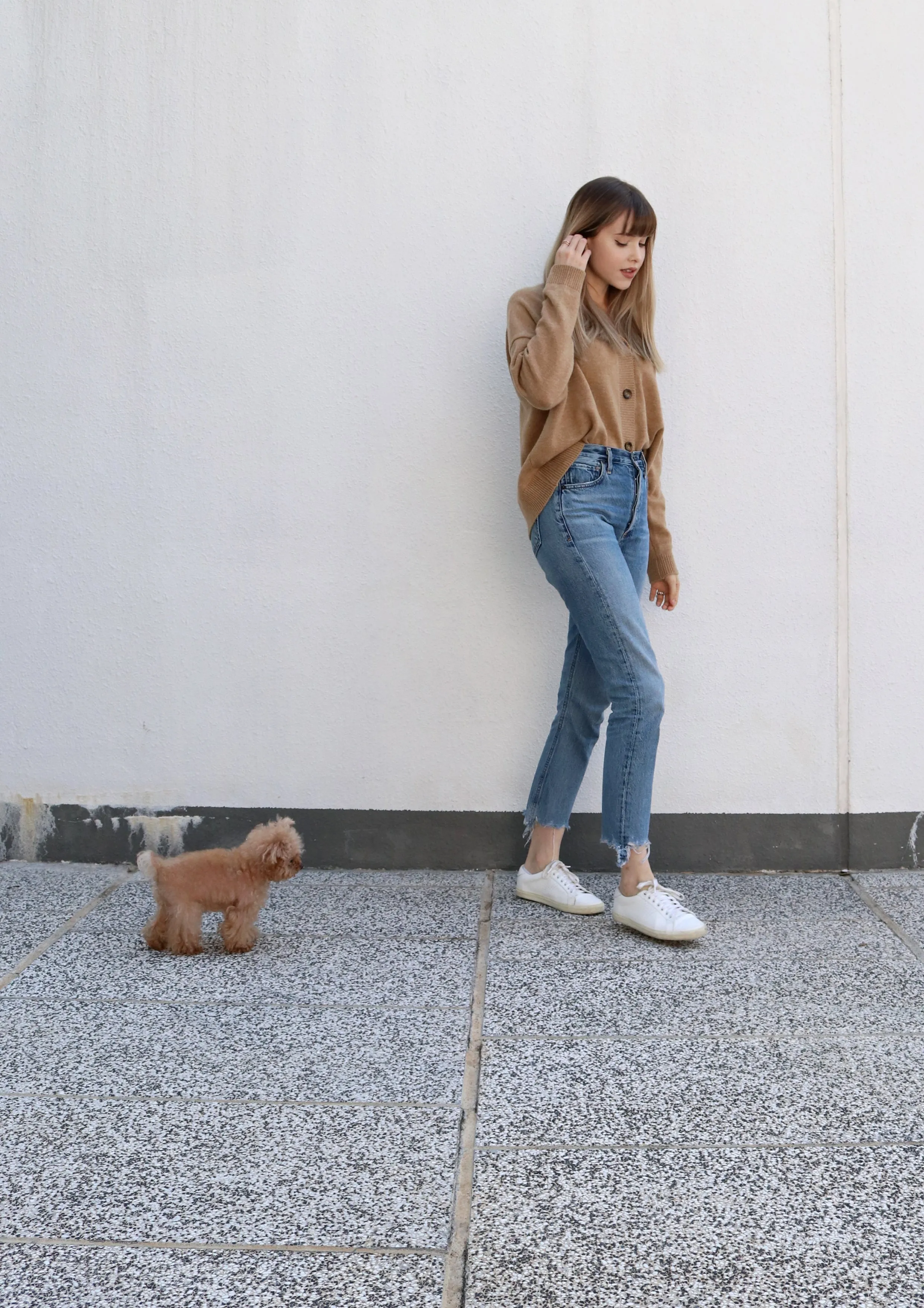 Camel Button Up Cardigan