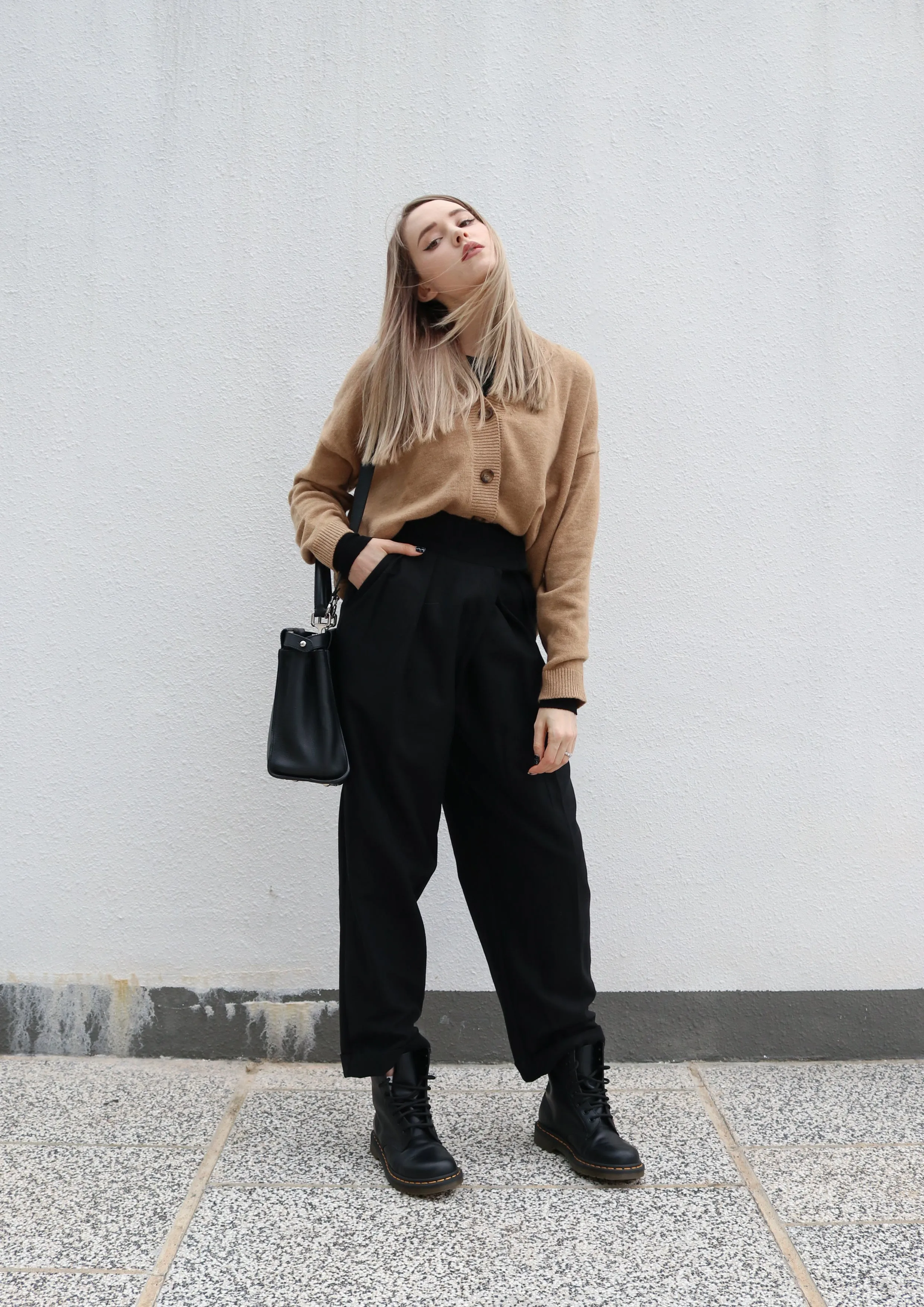 Camel Button Up Cardigan