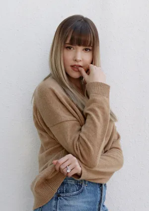 Camel Button Up Cardigan