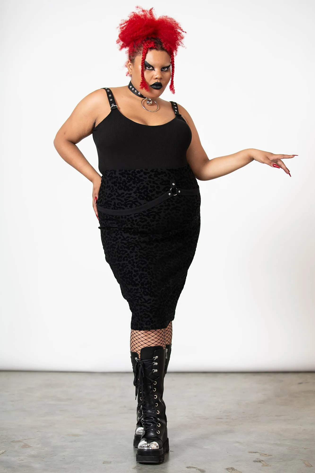 Catty Queen Midi Skirt [PLUS]