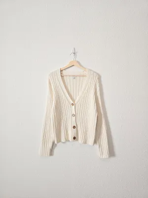 Chunky Knit Ribbed Sweater (S)
