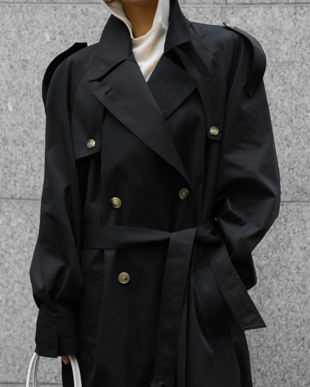 CLASSIC OVERSIZED VINTAGE TRENCH COAT