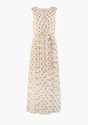 Dot Tie Midi Dress