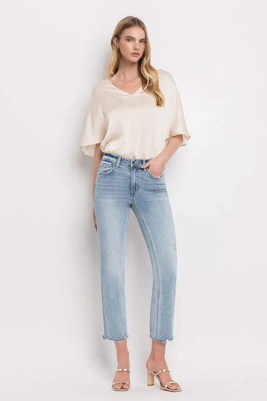 Eleanor Crop Straight Jean (Flying Monkey)