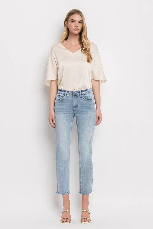 Eleanor Crop Straight Jean (Flying Monkey)