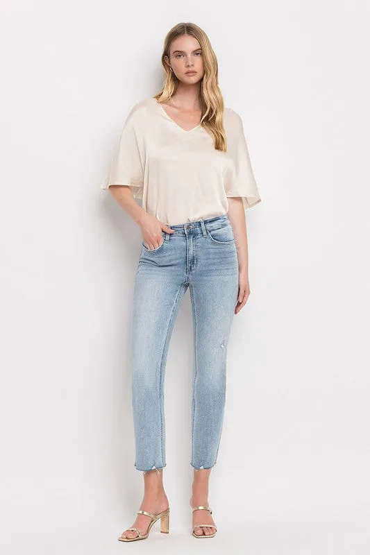 Eleanor Crop Straight Jean (Flying Monkey)