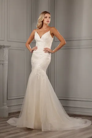 Embroidered Mermaid Bridal Gown by Abby Lane 97154