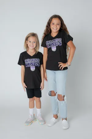 Girls Sequin V-neck Tee