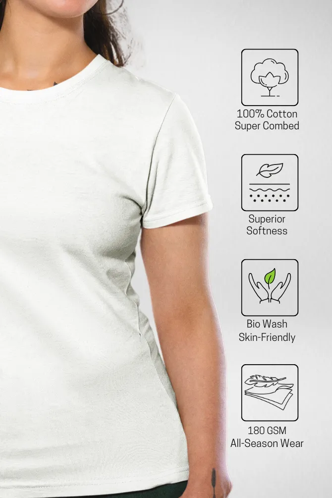 Holi Mubarak with colors T-shirt for women