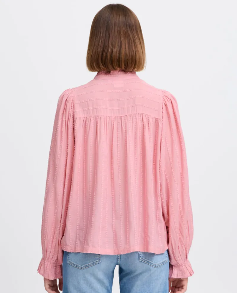 Ichi Ramira Lilas Cotton Shirt