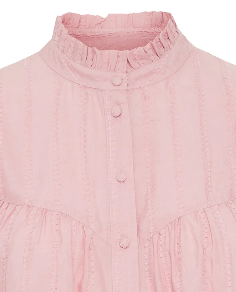 Ichi Ramira Lilas Cotton Shirt
