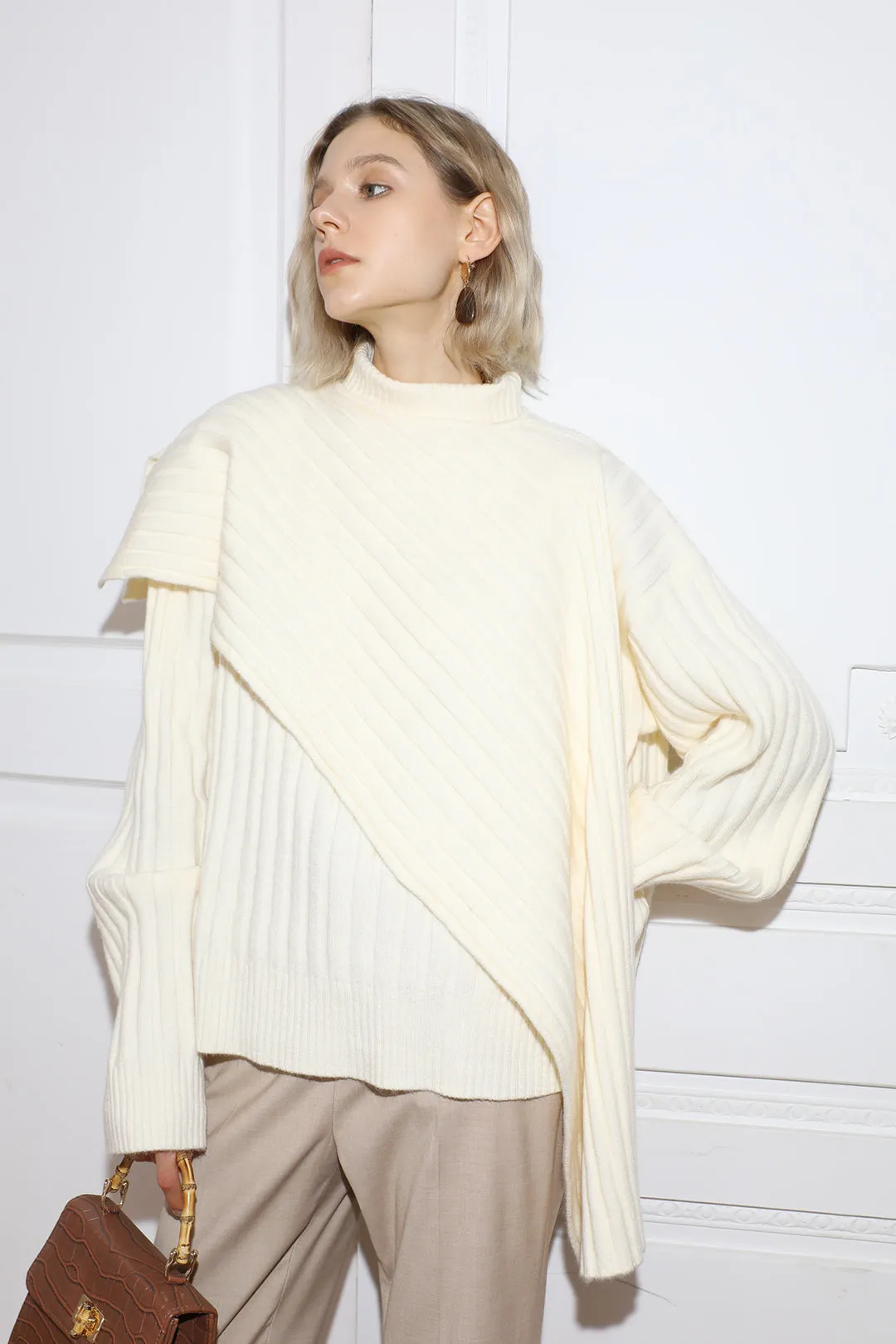 Irregular pullover | Design pullover | Street style pullover