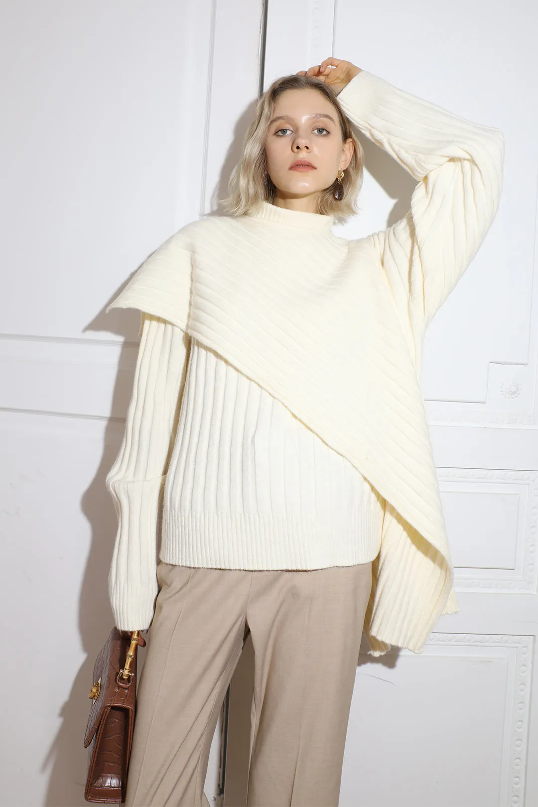 Irregular pullover | Design pullover | Street style pullover