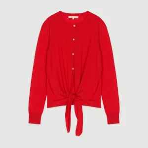 Knitted Cardigan - Red