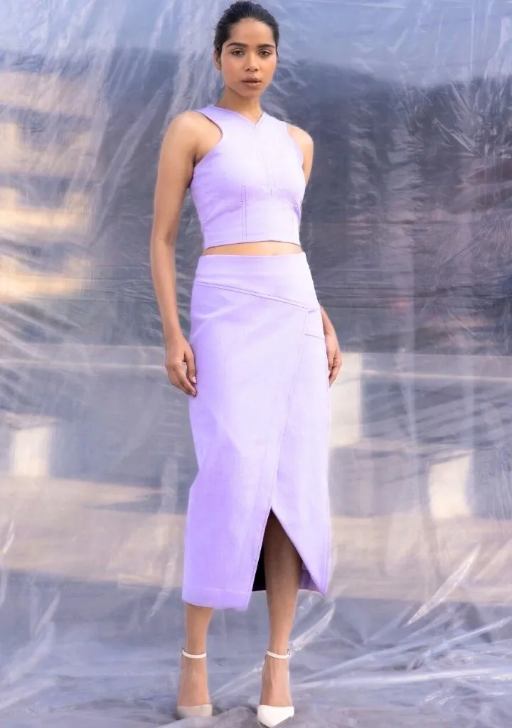Lilac Denim Set