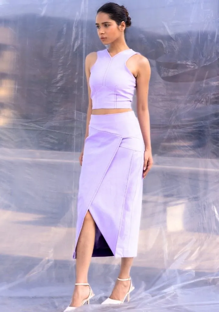 Lilac Denim Set
