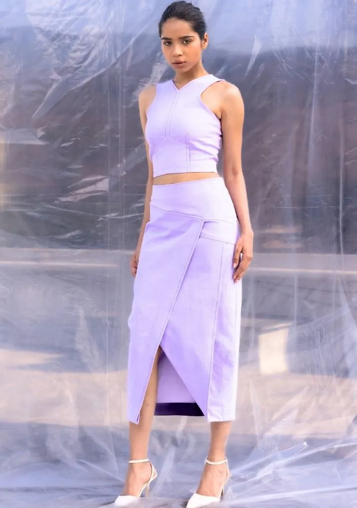 Lilac Denim Set
