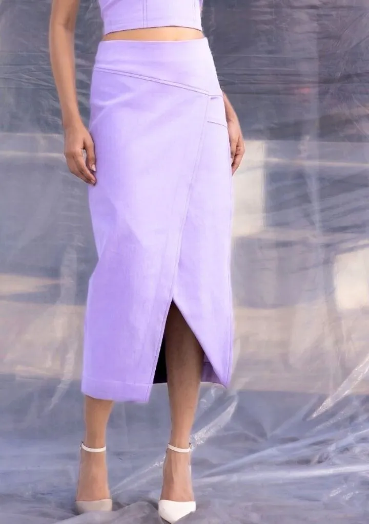 Lilac Denim Set