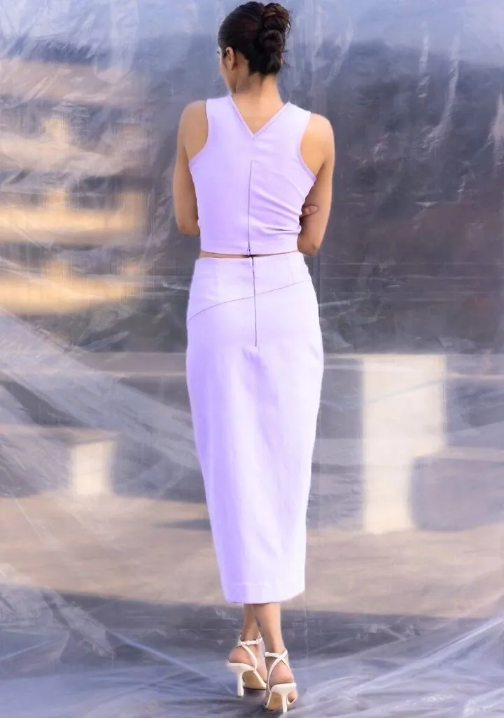 Lilac Denim Set