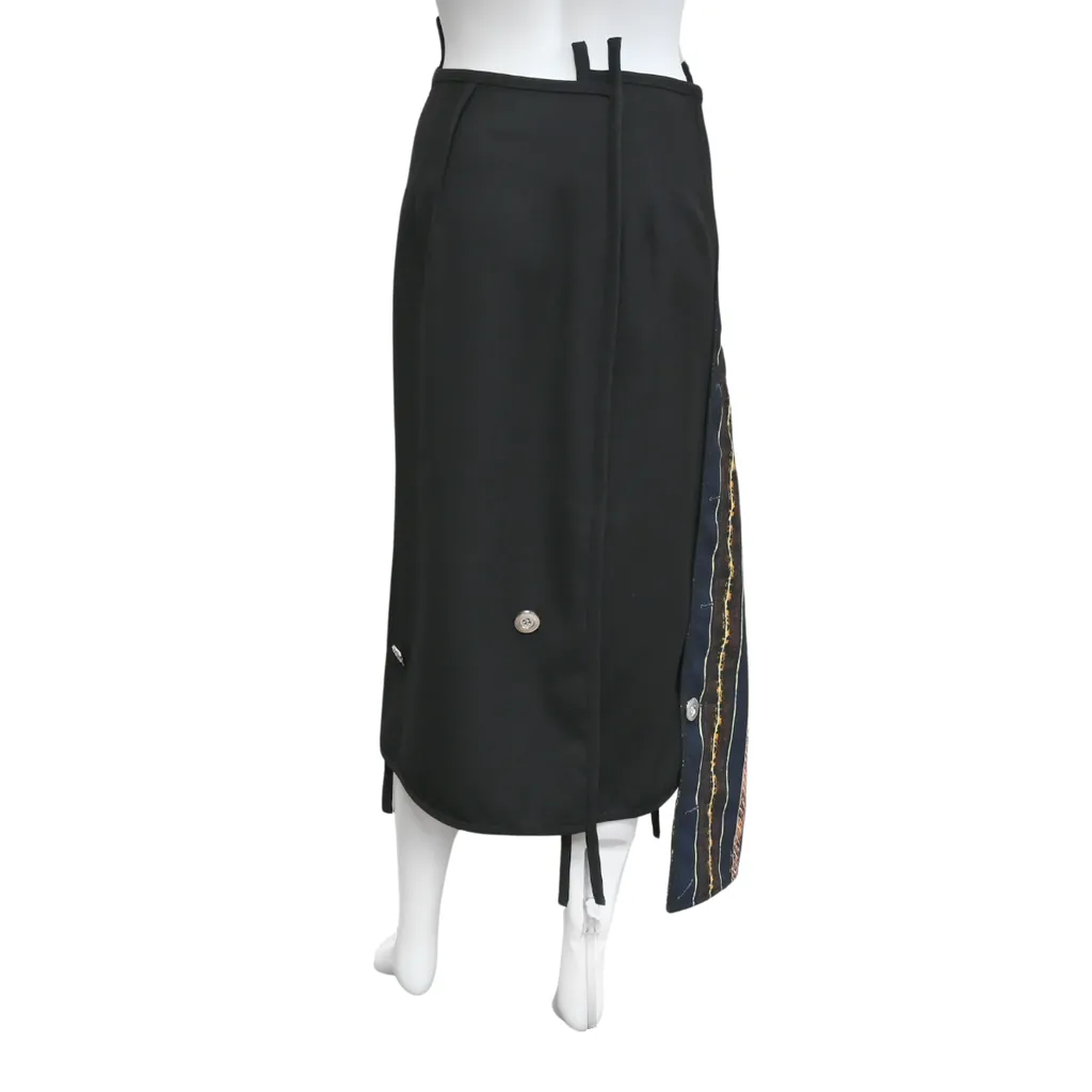 Midi Asymmetrical Wrap Skirt