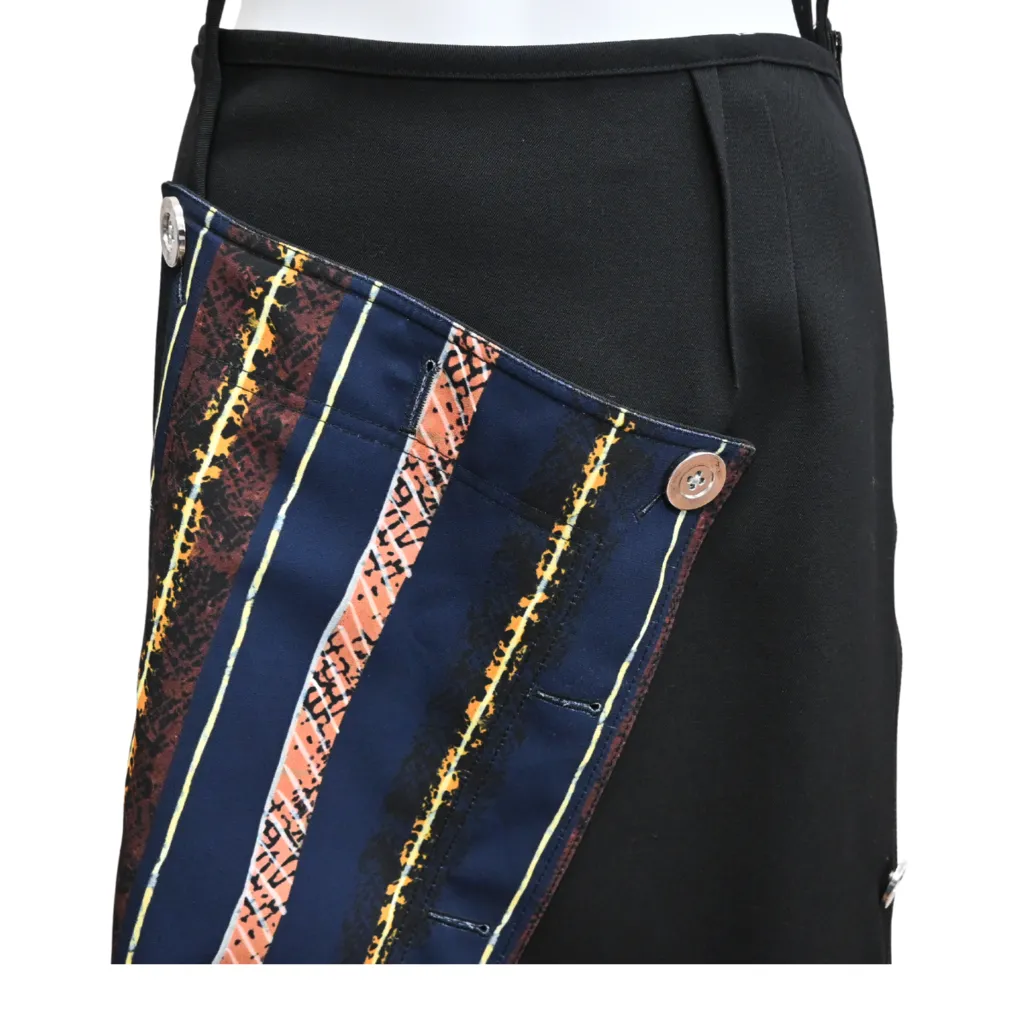 Midi Asymmetrical Wrap Skirt