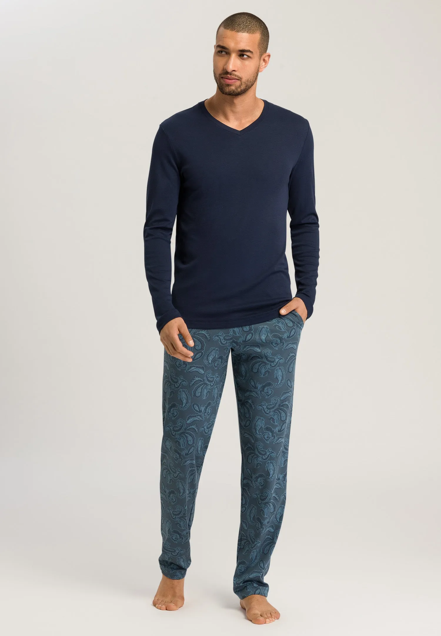 Night And Day Pajama Set | Aqua Paisley 75462-2397