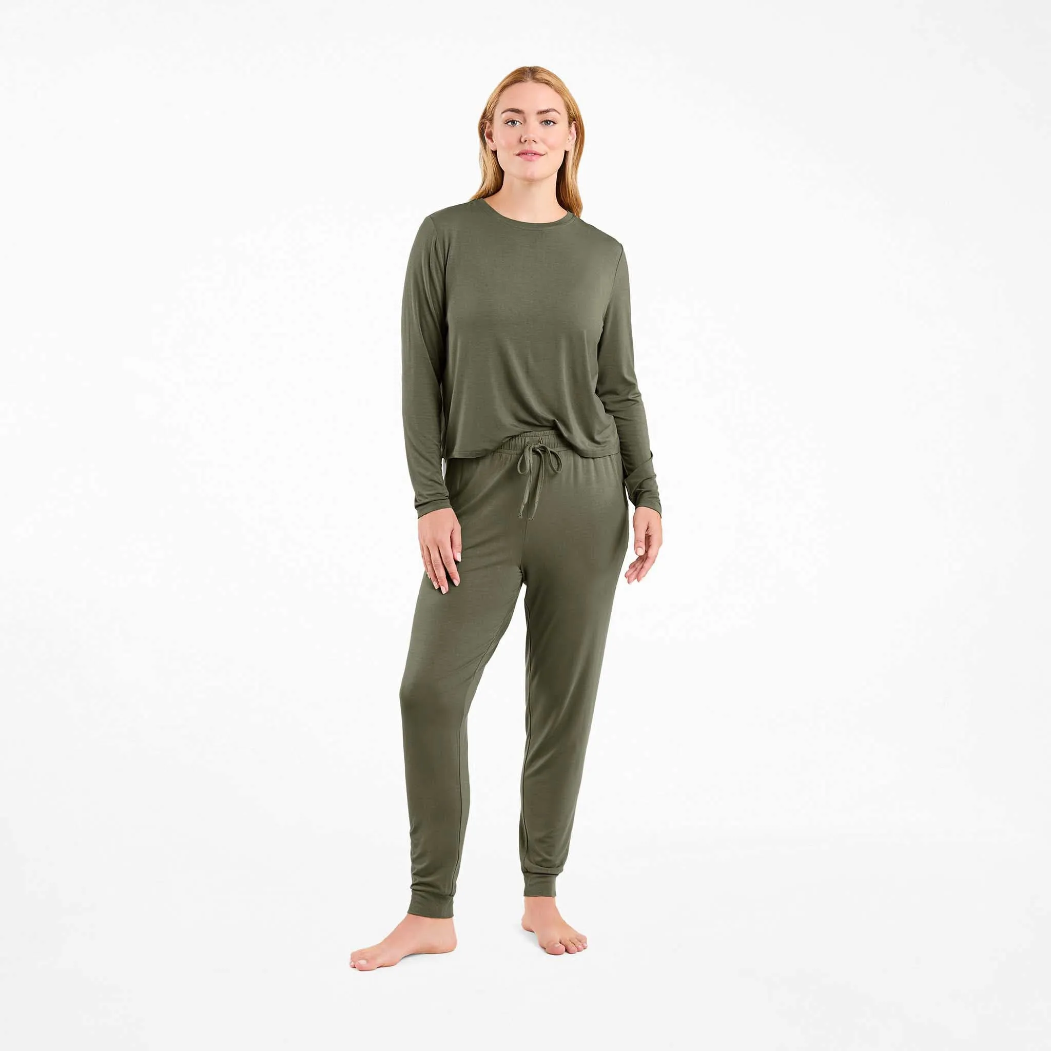 Pajama Jogger Set | Olive