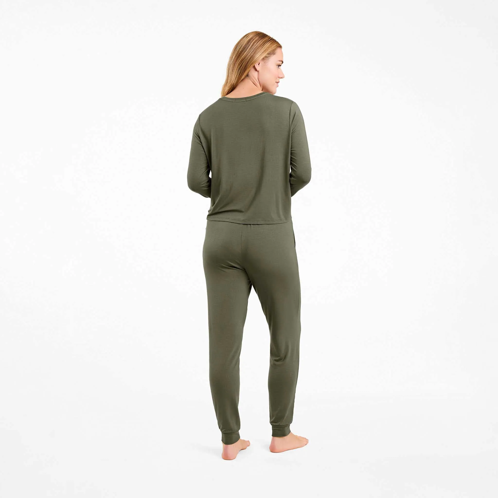 Pajama Jogger Set | Olive