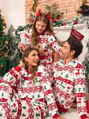 Plush pajama pants|2pcs Men's Plush Christmas Pajama Set