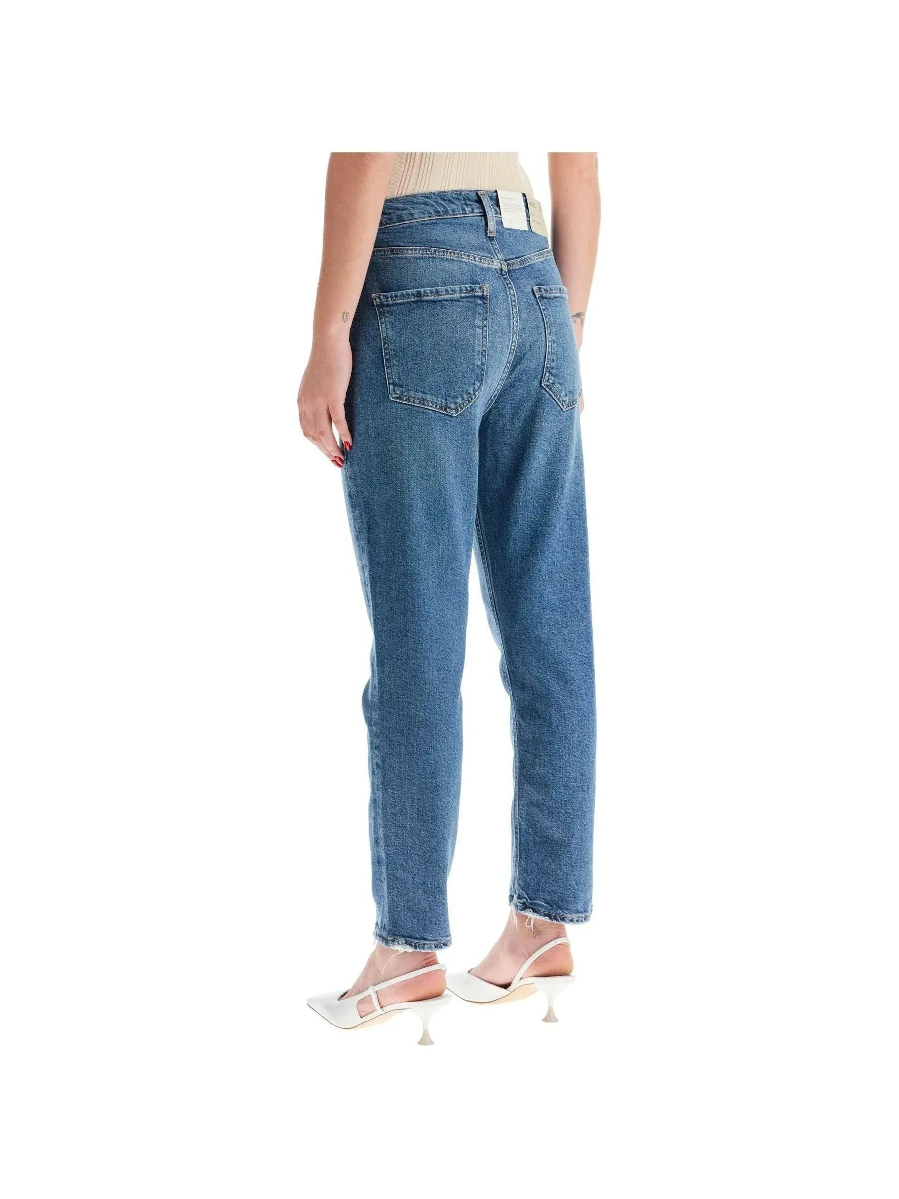 Riley High-Rise Cropped Denim Jeans