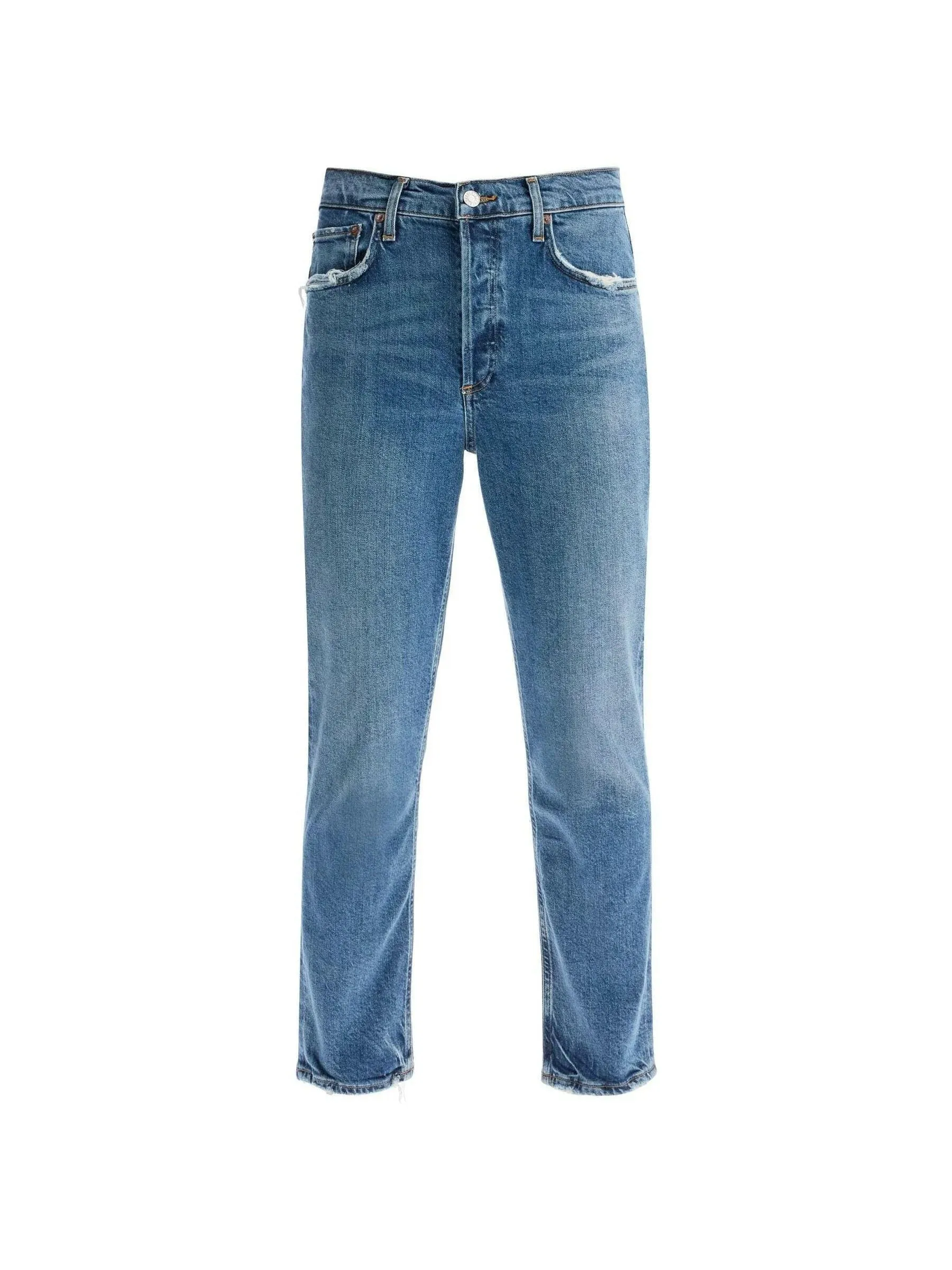 Riley High-Rise Cropped Denim Jeans