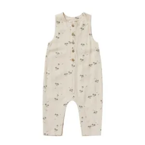 Rylee   Cru Button Jumpsuit - Natural Palms