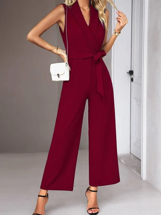 Sleeveless Wrapped Jumpsuit