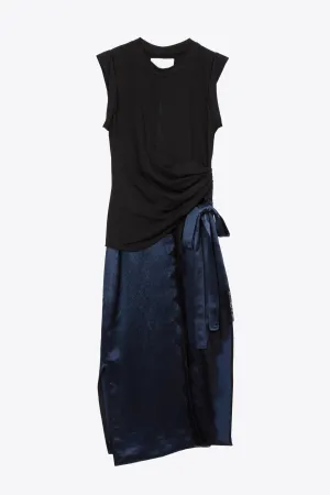 T-Shirt Combo Dress with Endless Lace Loop